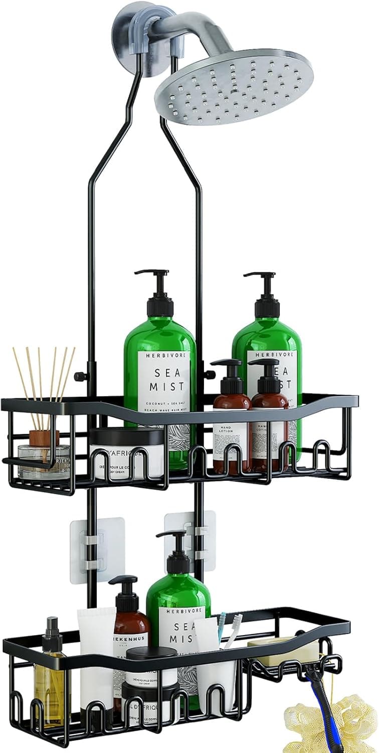 Joqixon Hanging Shower Organizer with Hooks