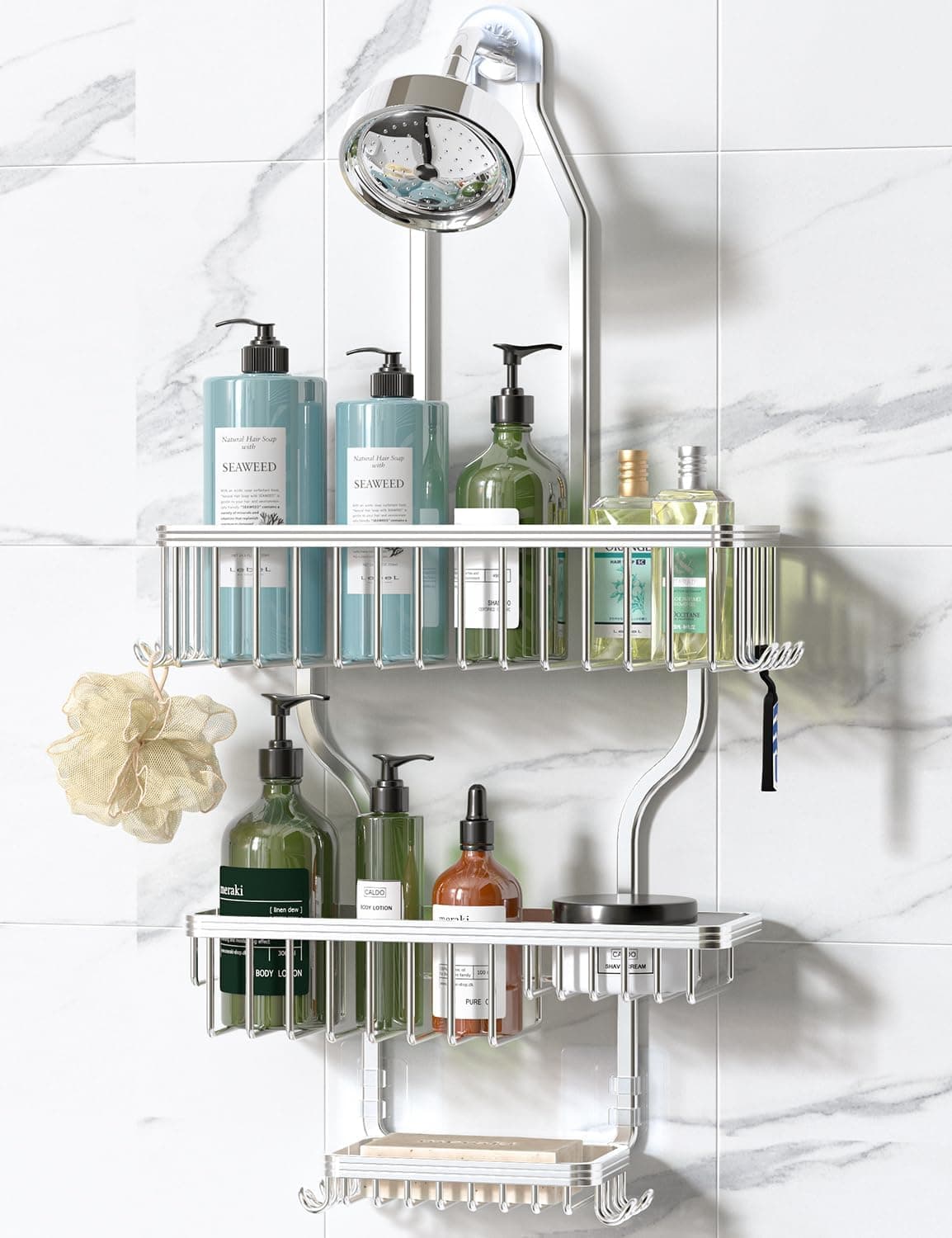 YASONIC Hanging 3-Tier Shower Caddy
