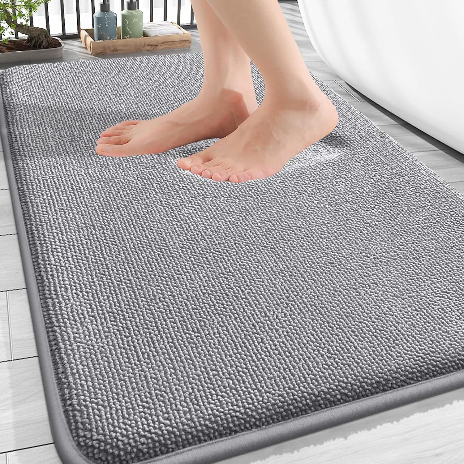 OLANLY Memory Foam Bath Rug, 30 x 20 in